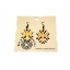 Earrings "Cornflower" KÕ64 Ebonized