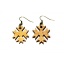 Earrings "Cornflower" KÕ64 Ebonized