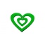 Bookmark ''Green heart''