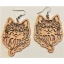 Earrings "Cat" KÕ78 Thin