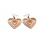 Earrings "Heart with flower" KÕ80