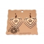 Earrings "Heart with flower" KÕ80