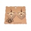 Earrings "Heart with flower" KÕ80