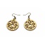 Earrings "Oktagon in a circle" KÕ02 Small